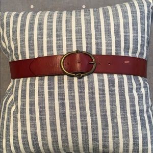 Ralph Lauren leather belt with brass buckle